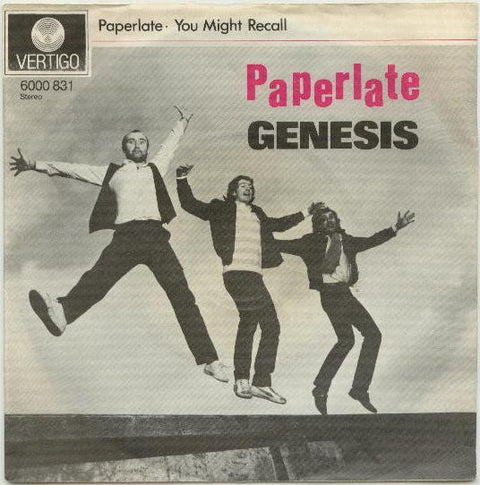 Front cover of Genesis – Paperlate, Vertigo, Germany, 1982