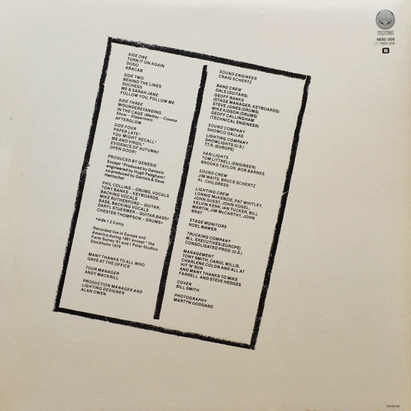 Genesis – Three Sides Live, image 2