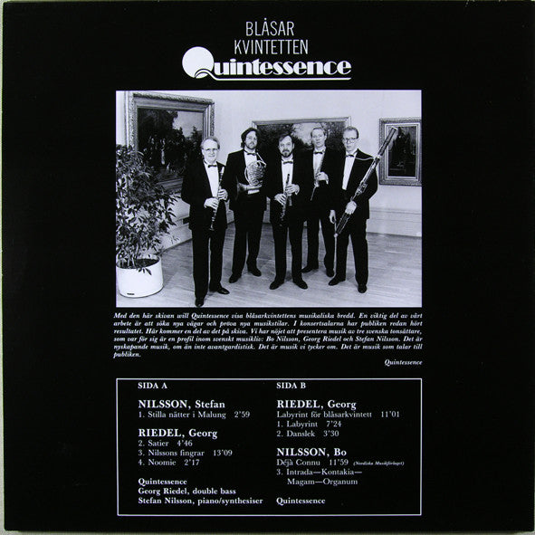 Georg Riedel, Quintessence, Stefan Nilsson, Bo Nilsson – Quintessence, image 2