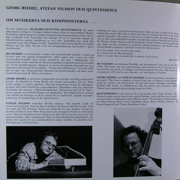 Georg Riedel, Quintessence, Stefan Nilsson, Bo Nilsson – Quintessence, image 3