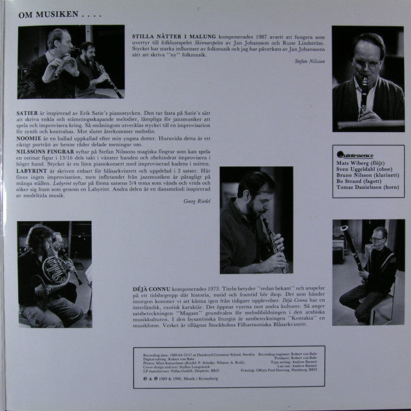Georg Riedel, Quintessence, Stefan Nilsson, Bo Nilsson – Quintessence, image 4