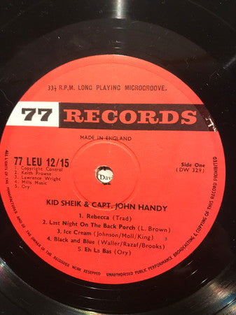 Kid Sheik, Capt. John Handy With The Barry Martyn Ragtime Band – In The Groove, image 4