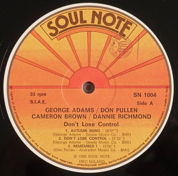 George Adams - Don Pullen – Don't Lose Control, image 3
