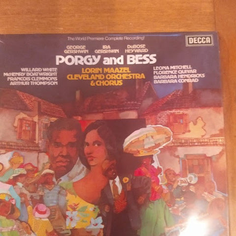 Front cover of George Gershwin, Lorin Maazel, The Cleveland Orchestra, The Cleveland Orchestra Chorus, The Cleveland Orchestra Children's Chorus – Porgy And Bess - The World Premiere Complete Recording, Decca, UK, 1976