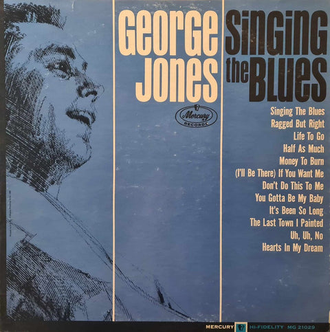 Front cover of George Jones – Singing The Blues, Mercury, US, 1965