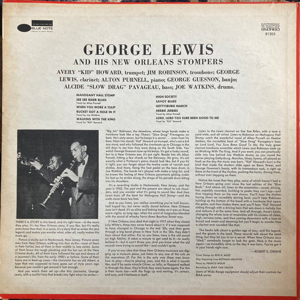 George Lewis And His New Orleans Stompers – George Lewis And His New Orleans Stompers (Volume 1), image 2