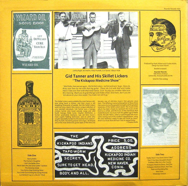Gid Tanner And His Skillet Lickers – The Kickapoo Medicine Show, image 2