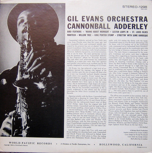 Gil Evans Orchestra Featuring Cannonball Adderley – New Bottle Old Wine, image 3