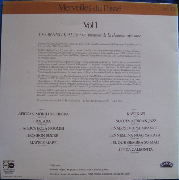 Joseph Kabasselle Et L'African Jazz – Merveilles Du Passé Hommage Au Grand Kalle Vol 1, image 3