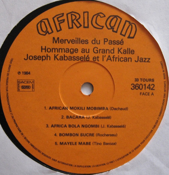 Joseph Kabasselle Et L'African Jazz – Merveilles Du Passé Hommage Au Grand Kalle Vol 1, image 4