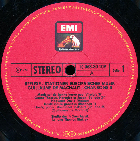 Guillaume de Machaut - Studio Der Frühen Musik, Thomas Binkley – Chansons 2, image 3