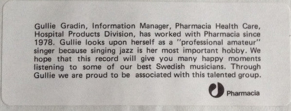Gullie Gradin With Ulf Johansson Trio – Gullie Sings Jazz With Ulf Johansson Trio, image 5