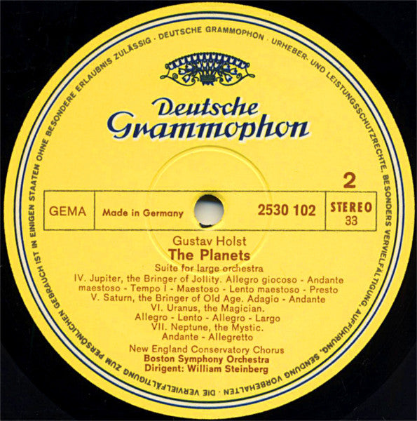 Holst - Steinberg • Boston Symphony Orchestra – The Planets, image 3