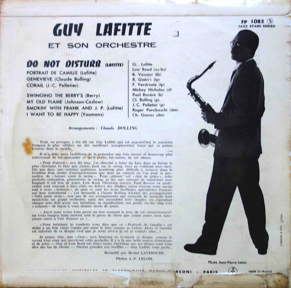 Guy Lafitte Et Son Orchestre – Do Not Disturb, image 2