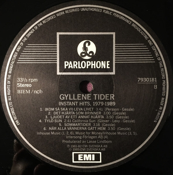 Gyllene Tider – Instant Hits, 1979-1989, image 5