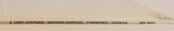 G. Ligeti – Aventures - Nouvelles Aventures - Atmospheres - Volumina, image 4