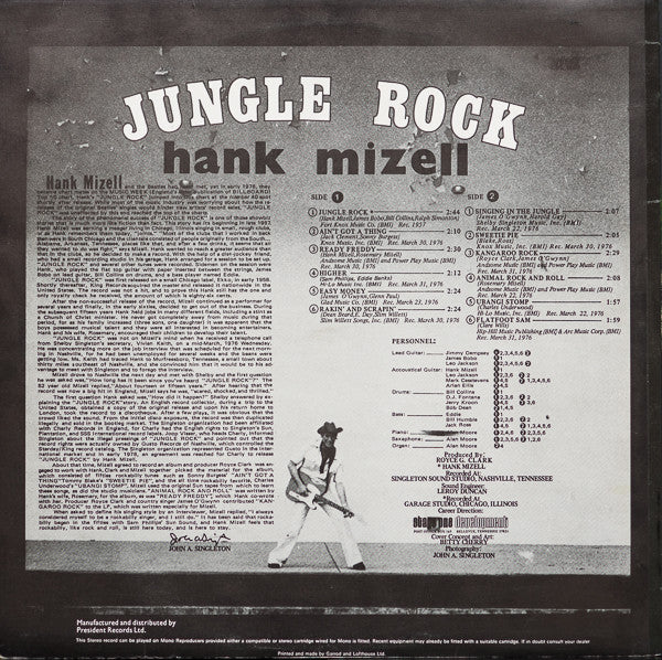 Hank Mizell – Jungle Rock, image 2