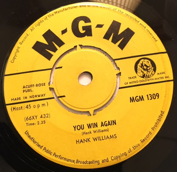 Hank Williams – You Win Again, image 3