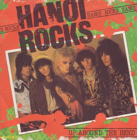 Front cover of Hanoi Rocks – Up Around The Bend, AAB, Finland, 1984