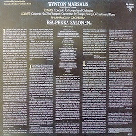 Tomasi / Jolivet : Wynton Marsalis, Philharmonia Orchestra, Esa-Pekka Salonen – Concerto For Trumpet And Orchestra / Concerto No. 2 For Trumpet – Concertino For Trumpet, String Orchestra And Piano, image 2