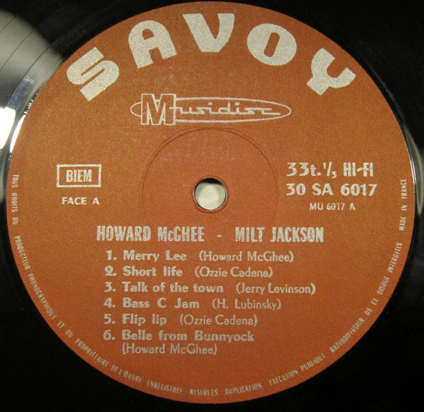 Howard McGhee - Milt Jackson – Howard McGhee Et Milt Jackson, image 3