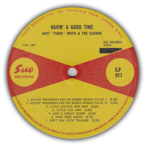 Huey "Piano" Smith & The Clowns – Rockin' Pneumonia And The Boogie Woogie Flu, image 2