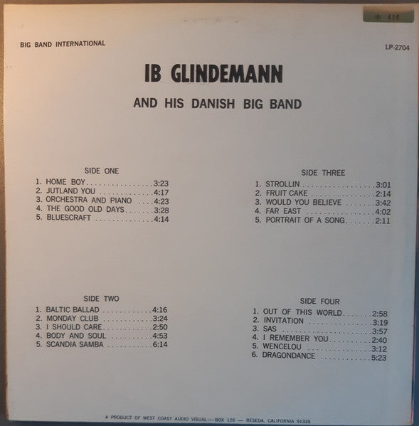 Ib Glindemann And His Danish Big Band – Dragondance, image 2