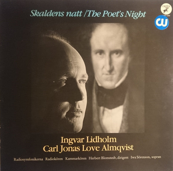 Front cover of Ingvar Lidholm – Skaldens Natt = The Poet's Night, Caprice Records, Sweden, 1983