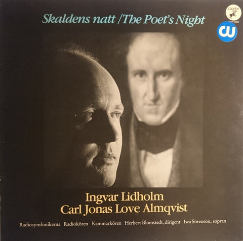 Front cover of Ingvar Lidholm – Skaldens Natt = The Poet's Night, Caprice Records, Sweden, 1983