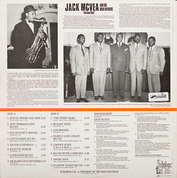 Jack McVea And His Door Openers – Two Timin' Baby, image 2