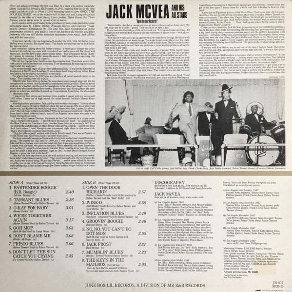Jack McVea And His All Stars – Open The Door Richard!, image 4