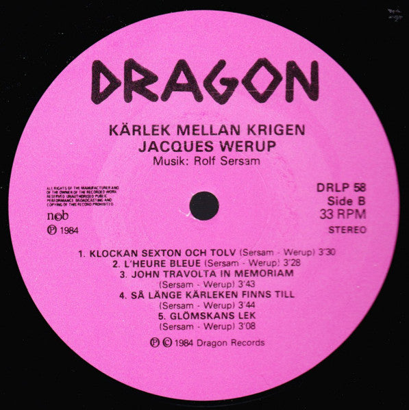 Jacques Werup, Rolf Sersam – Kärlek Mellan Krigen, image 4