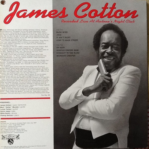 James Cotton – Recorded Live At Antone's Night Club, image 2