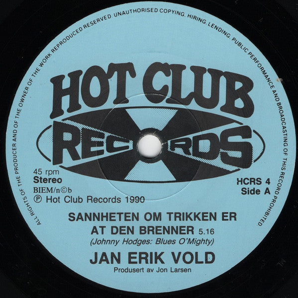 Jan Erik Vold – Sannheten Om Trikken Er At Den Brenner / Vet Oslo Byråd Hva En Spade Er?, image 3