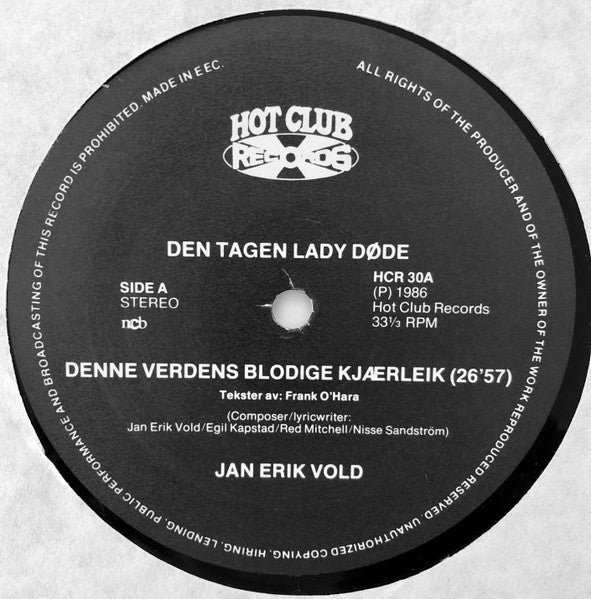 Jan Erik Vold – Den Dagen Lady Døde, image 3