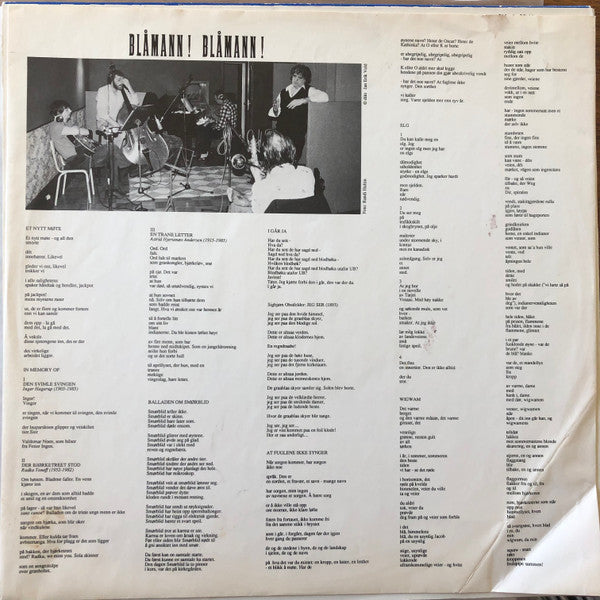 Jan Erik Vold Og Chet Baker – Blåmann! Blåmann!, image 3
