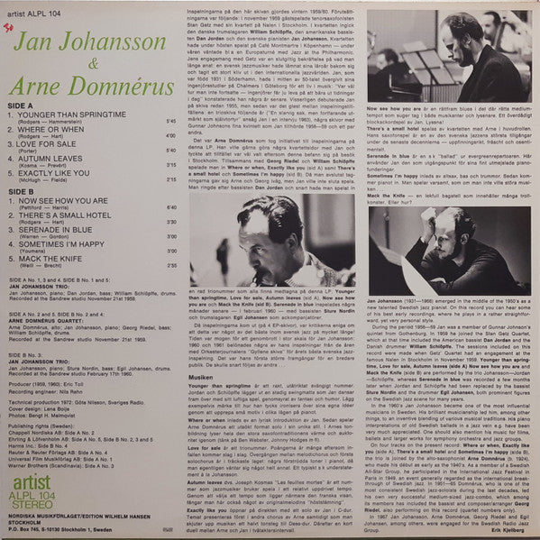Jan Johansson – Younger Than Springtime, image 2