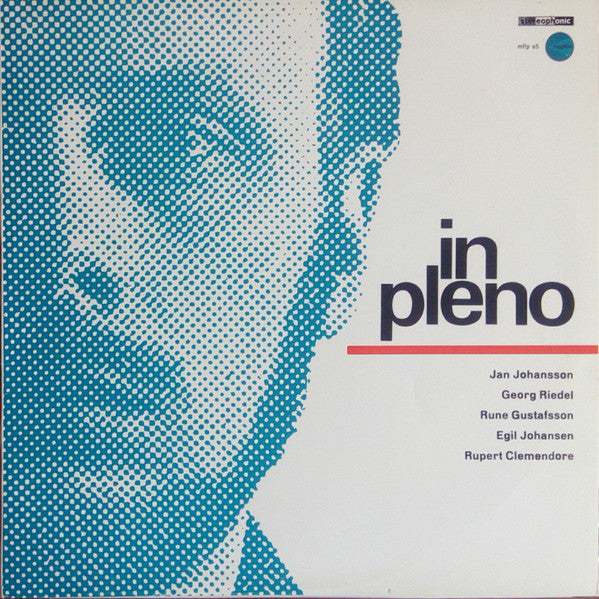 Front cover of Jan Johansson – In Pleno, Megafon, Sweden, 1964
