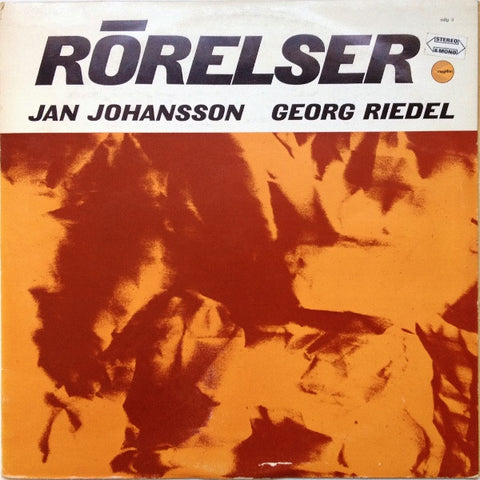 Front cover of Jan Johansson / Georg Riedel – Rörelser, Megafon, Sweden, 1963