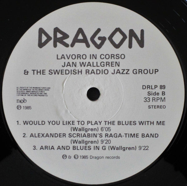 Jan Edvard Wallgren & The Swedish Radio Jazz Group – Lavoro In Corso, image 4
