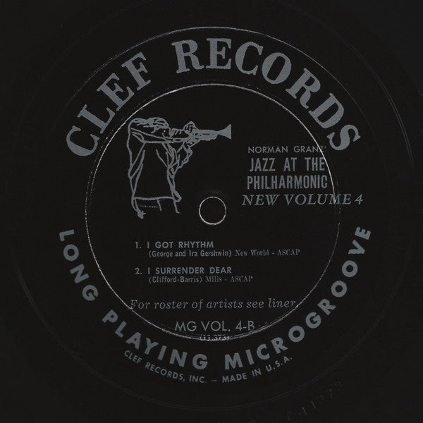 Norman Granz' Jazz At The Philharmonic – Norman Granz' Jazz At The Philharmonic New Volume 4 (Formerly Vols. 6 And 14), image 3