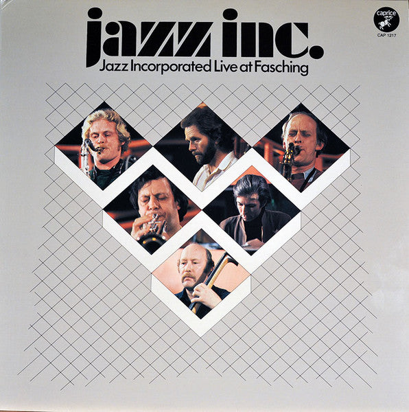 Front cover of Jazz Inc. – Live At Fasching, Caprice Records, Sweden, 1980