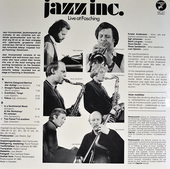 Jazz Inc. – Live At Fasching, image 2