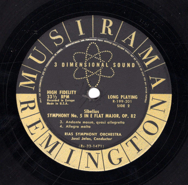 Sibelius - RIAS Symphony Orchestra Conductor Jussi Jalas – Symphony No. 5 In E Flat Major, Opus 82, image 4