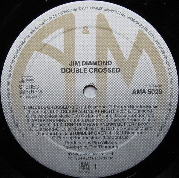 Jim Diamond – Double Crossed, image 3