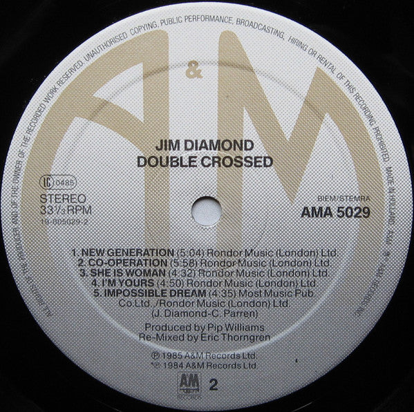 Jim Diamond – Double Crossed, image 4