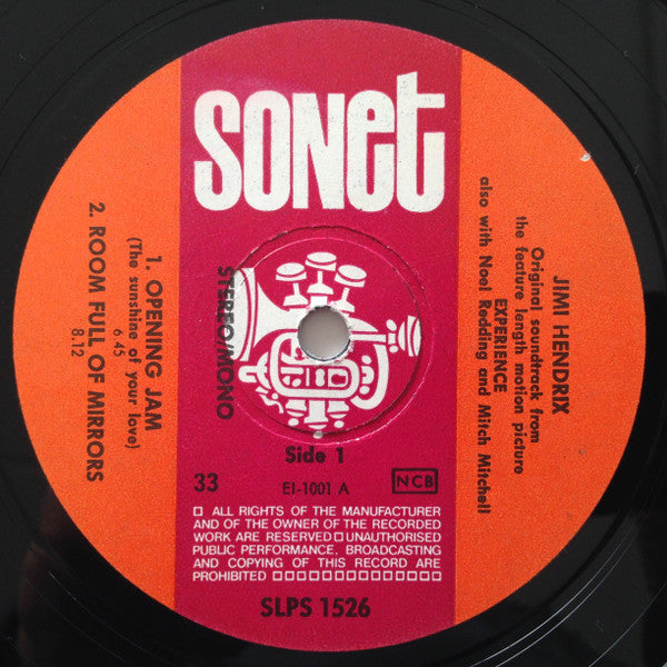 Jimi Hendrix – "Experience" - Original Sound Track From The Feature Length Motion Picture, image 5
