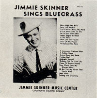 Front cover of Jimmie Skinner – Sings Bluegrass, Vetco Records, US, 1968