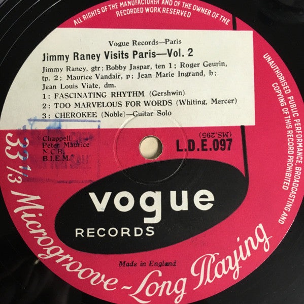Jimmy Raney – Jimmy Raney Visits Paris - Vol. 2, image 3