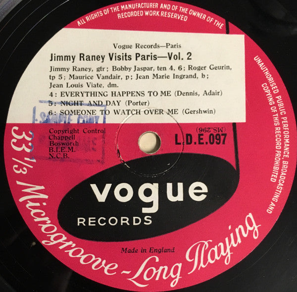 Jimmy Raney – Jimmy Raney Visits Paris - Vol. 2, image 4
